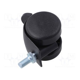 10 pcs : BPN 040 M8X15 - Furniture wheel, Ø: 40mm, H: 44mm, torsional with lock,with lever