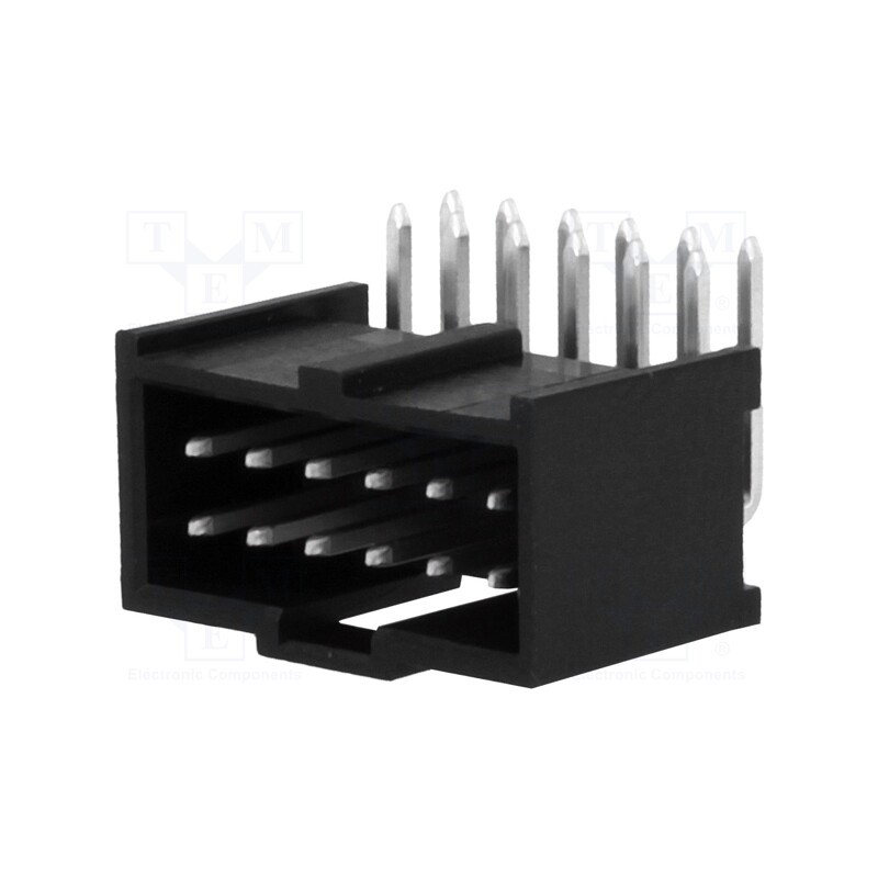 10 pcs : 901303112 - Socket, rectangular, male, PIN: 12, angled 90°, THT, tinned, 2.54mm