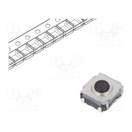 10 pcs : KSC321J LFS - Microswitch TACT, SPST-NO, Pos: 2, 0.05A/32VDC, SMT, none, 2N, 3.5mm