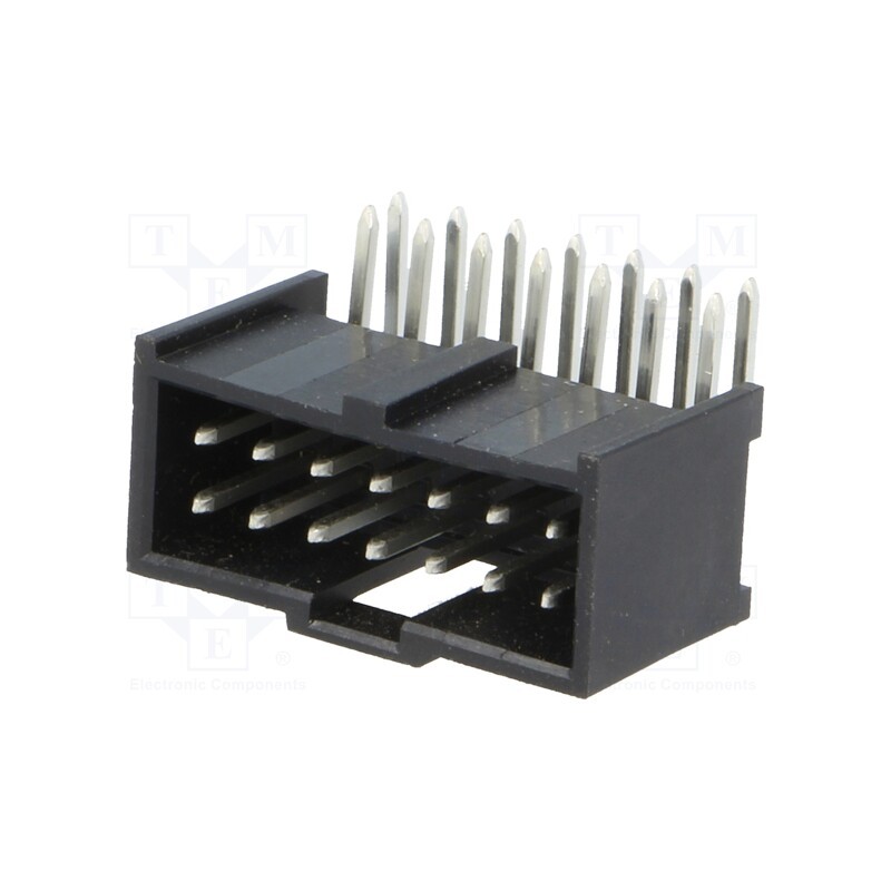 10 pcs : 901303114 - Socket, rectangular, male, PIN: 14, angled 90°, THT, tinned, 2.54mm