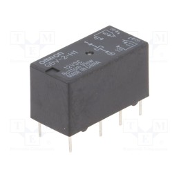 10 pcs : G5V-2-H1 12VDC - Relay: electromagnetic, DPDT, Ucoil: 12VDC, Icontacts max: 2A, PCB