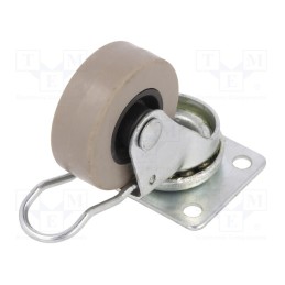 10 pcs : BDPE 0401 1001 - Transport wheel, Ø: 40mm, W: 15mm, H: 58mm, torsional with lock