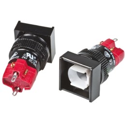 1 pcs - RS PRO Illuminated Push Button Switch, Momentary, Panel Mount, 16mm Cutout, SPDT, 250V ac