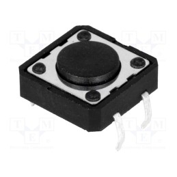 50 pcs : - Microswitch TACT, SPST-NO, Pos: 2, 0.05A/12VDC, THT, none, 1.6N