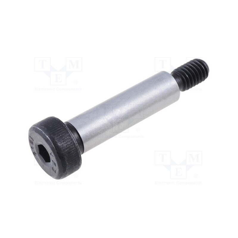 10 pcs : ISO 7379-8-M6-30 - Shoulder screw, steel, M6, 1, Thread len: 11mm, hex key, HEX 4mm