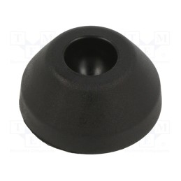 10 pcs : 098D040K - Foot, without rubber underlay,self-aligning, Base dia: 39mm
