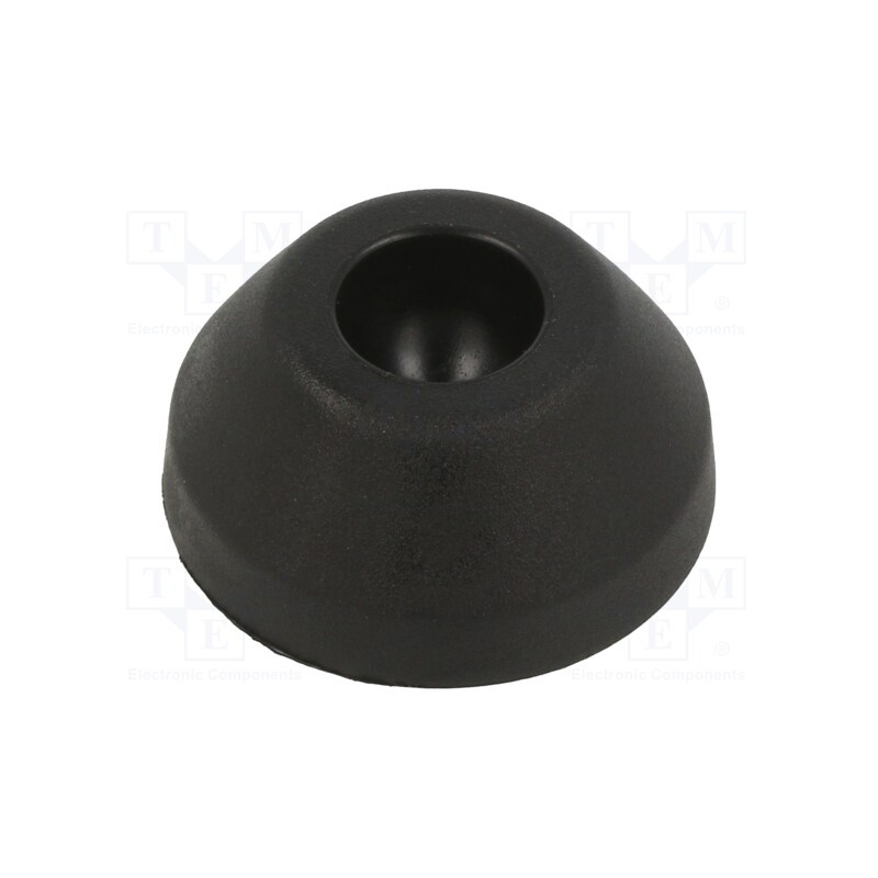 10 pcs : 098D040K - Foot, without rubber underlay,self-aligning, Base dia: 39mm