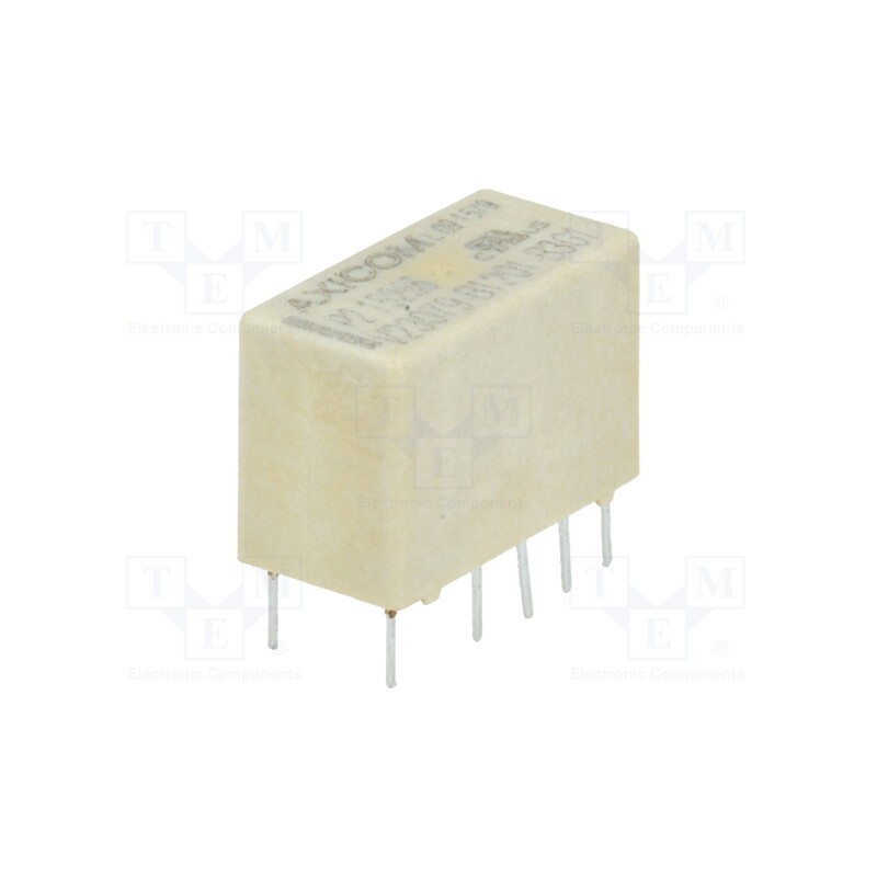 10 pcs : 3-1393788-6 - Relay: electromagnetic, DPDT, Ucoil: 12VDC, 2A, 0.5A/125VAC, THT