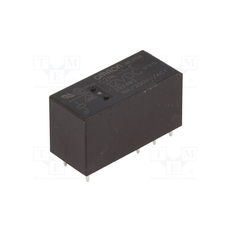 10 pcs : G2RL-1-E 12VDC - Relay: electromagnetic, SPDT, Ucoil: 12VDC, Icontacts max: 16A