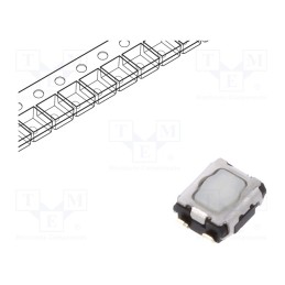 10 pcs : EVPAA602W - Microswitch TACT, SPST, Pos: 2, SMT, none, 3.5N, 2.9x3.5x1.4mm
