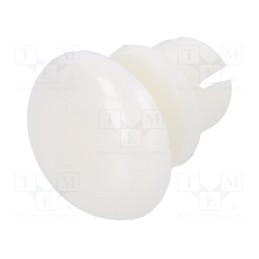 50 pcs : 8G4025.0X2.5W - Rivet, polyamide, L.rivet: 4.5mm, Panel cutout diam: 5.1mm, white
