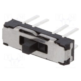 10 pcs : JS203011CQN - Switch: slide, Pos: 2, DP3T, 0.3A/6VDC, ON-ON, THT, -40÷85°C, JS, reel
