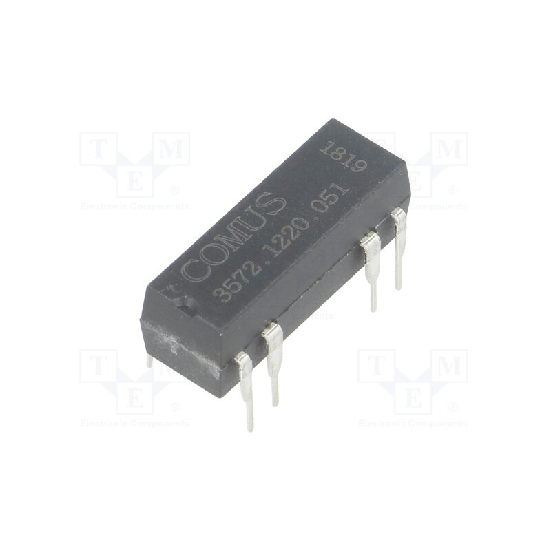 10 pcs : 3572.1220.051 - Relay: reed switch, DPST-NO, Ucoil: 5VDC, 500mA, max.150VDC, 10W