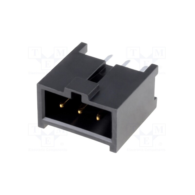 10 pcs : 901361203 - Socket, rectangular, male, PIN: 3, straight, THT, gold-plated