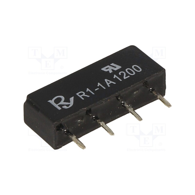 10 pcs : R1-1A1200 - Relay: reed switch, SPST-NO, Ucoil: 12VDC, 1A, max.250VDC, 10VA