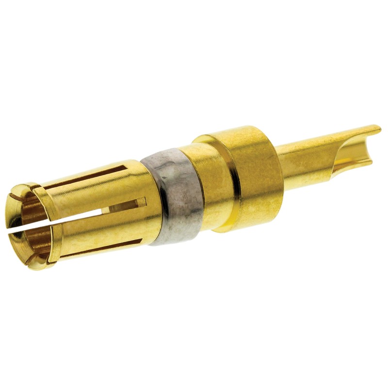 1 pcs - FCT from Molex, 172704 Series, Female Solder D-Sub Connector Power Contact, Gold over Nickel Power, 16 - 20 AWG