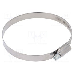 10 pcs : DD2080 - Worm gear clamp, W: 12mm, Clamping: 80÷100mm, DD, W2, DIN 3017