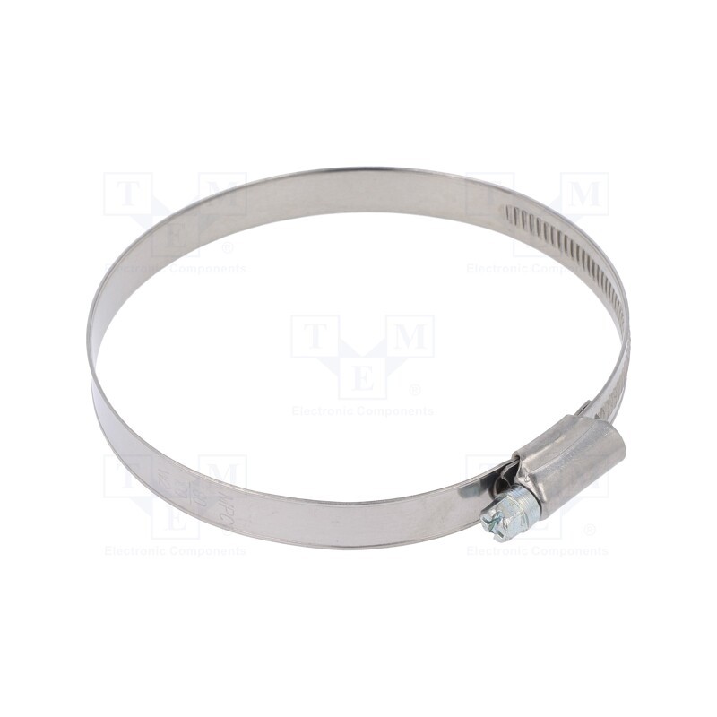 10 pcs : DD2080 - Worm gear clamp, W: 12mm, Clamping: 80÷100mm, DD, W2, DIN 3017