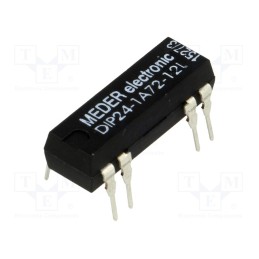 10 pcs : DIP24-1A72-12L - Relay: reed switch, SPST-NO, Ucoil: 24VDC, 1A, max.200VDC, 290mW