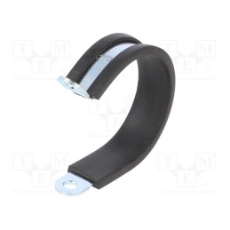 10 pcs : LKD13512 - Fixing clamp, ØBundle : 35mm, W: 12mm, steel, Cover material: EPDM