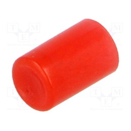 50 pcs : 1446.0202 - Button, round, red, 1446,1840,1845,1852