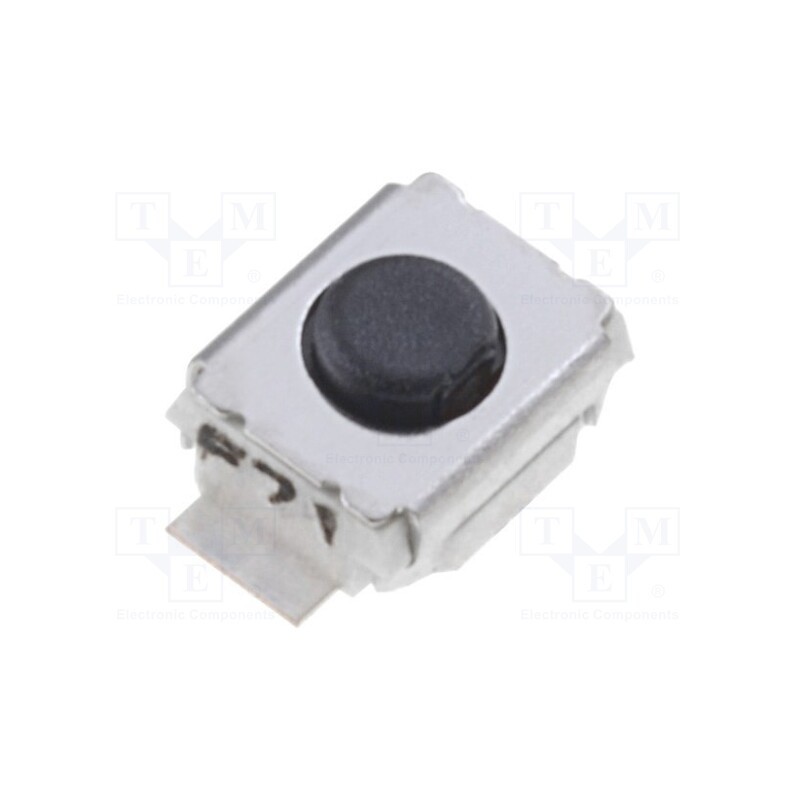10 pcs : B3U-1000PM-B - Microswitch TACT, SPST-NO, Pos: 2, 0.05A/24VDC, SMT, 1.5N, 2.5x3mm