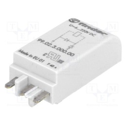 10 pcs : 99.02.3.000.00 - Module protecting, socket, Colour: green, 6÷220VDC