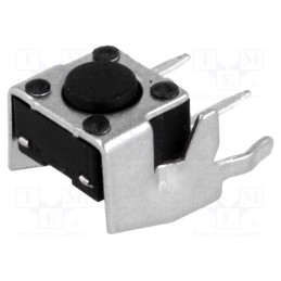 50 pcs : - Microswitch TACT, SPST-NO, Pos: 2, 0.05A/12VDC, THT, none, 1N, 6x6mm