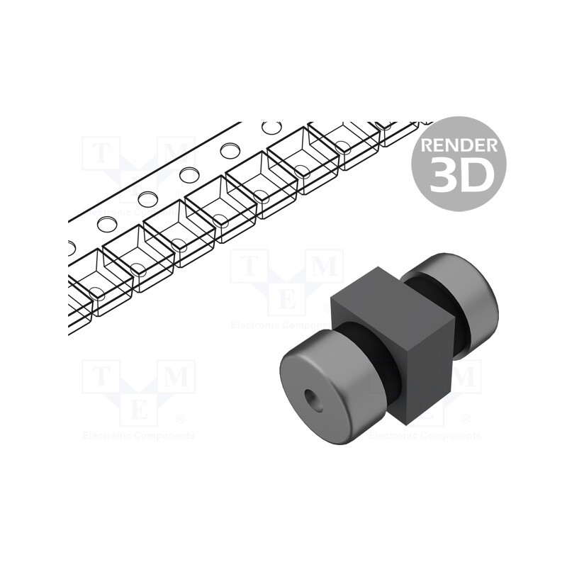 10 pcs : NFE31PT220R1E9L - Filter: anti-interference, SMD, 1206, 6A, 25VDC, ±30%, 22pF