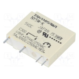 10 pcs : NY-5W-K - Relay: electromagnetic, SPST-NO, Ucoil: 5VDC, 5A, 5A/250VAC, PCB