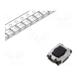 10 pcs : EVPAA002K - Microswitch TACT, SPST, Pos: 2, SMT, none, 1N, 2.9x3.5x1.4mm, 1.7mm