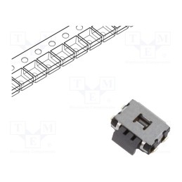 10 pcs : EVQPUD02K - Microswitch TACT, SPST, Pos: 2, 0.05A/12VDC, SMT, none, 2.2N, 1.65mm