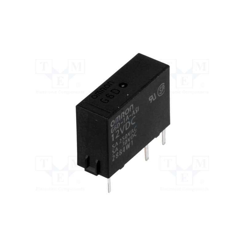 10 pcs : G6D-1A-ASI 12VDC - Relay: electromagnetic, SPST-NO, Ucoil: 12VDC, Icontacts max: 5A