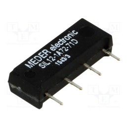 10 pcs : SIL12-1A72-71D - Relay: reed switch, SPST-NO, Ucoil: 12VDC, 1.25A, max.200VDC, 145mW
