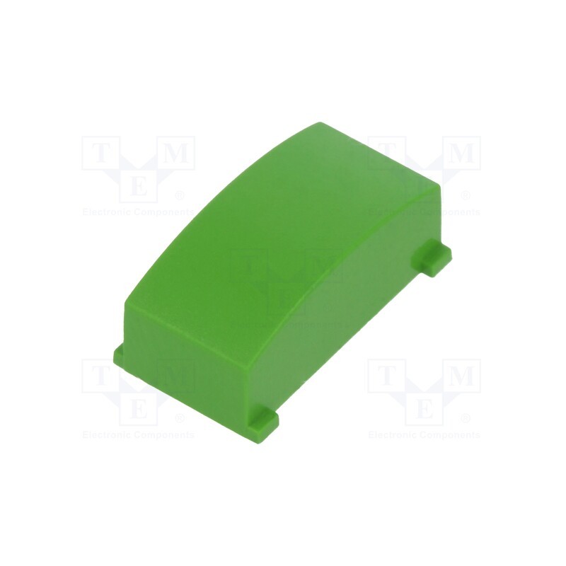 10 pcs : 1630002 - Button, rectangular, green, MEC15401,MEC15451,MEC16310-B