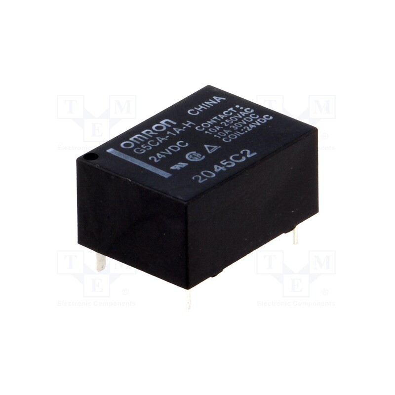 10 pcs : G5CA-1A-H 24VDC - Relay: electromagnetic, SPST-NO, Ucoil: 24VDC, Icontacts max: 10A
