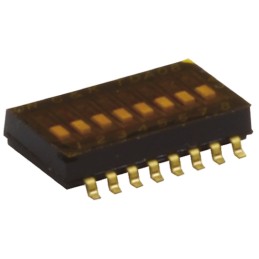 1 pcs - C & K 6 Way Surface Mount DIP Switch SPST, Flush Actuator