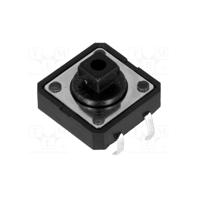 50 pcs : - Microswitch TACT, SPST-NO, Pos: 2, 0.05A/12VDC, THT, none, 2.55N