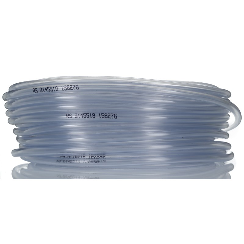 1 pcs - RS PRO Hose Pipe, PVC, 5mm ID, 8mm OD, Clear, 25m