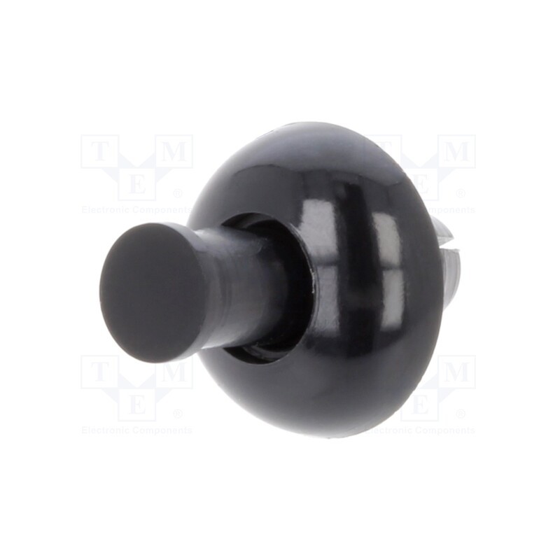 50 pcs : 8G406V20326 - Rivet, polyamide, L.rivet: 5.1mm, Panel cutout diam: 4.8mm, black