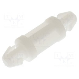 50 pcs : DLSP-1-10M-01 - PCB distance, polyamide, L: 10mm, snap fastener, natural, UL94V-2