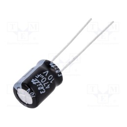 50 pcs : PF1A471MNN08B5 - Capacitor: electrolytic, THT, 470uF, 10VDC, Ø8x11.5mm, Pitch: 3.5mm
