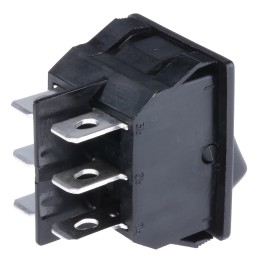 1 pcs - TE Connectivity DPDT, On-On Rocker Switch Panel Mount