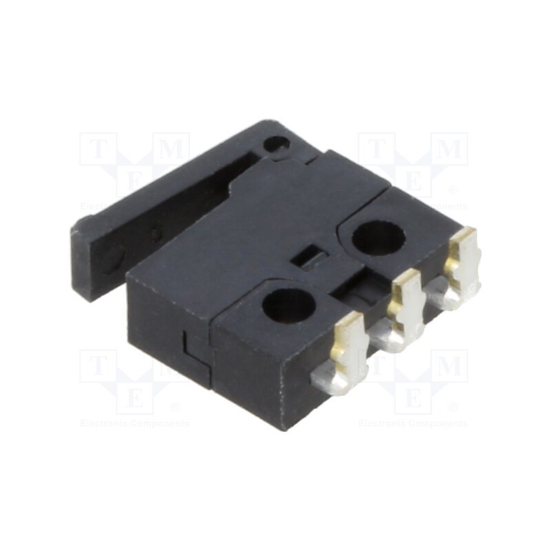 10 pcs : MS4-5L11RSGQ - Microswitch SNAP ACTION, 0.5A/30VDC, with lever, SPDT, ON-(ON)