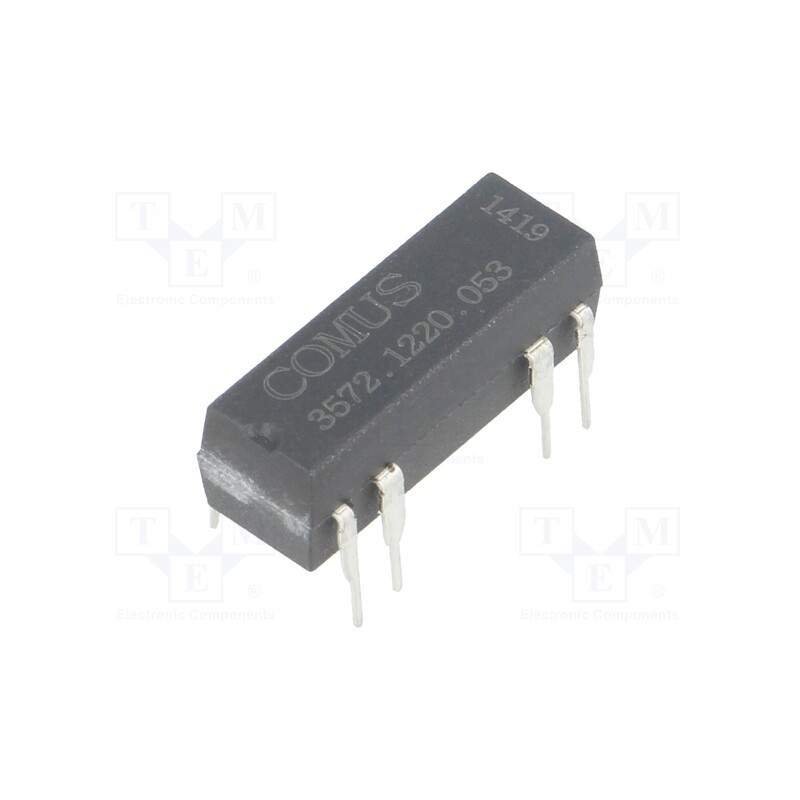 10 pcs : 3572.1220.053 - Relay: reed switch, DPST-NO, Ucoil: 5VDC, 500mA, max.150VDC, 10W