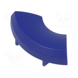 10 pcs : 1ZB30 - Button, blue, plastic