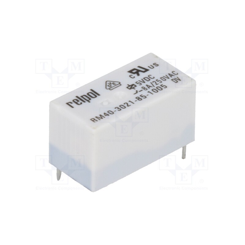 10 pcs : RM40-3021-85-1005 - Relay: electromagnetic, SPST-NO, Ucoil: 5VDC, 8A, 8A/250VAC, PCB