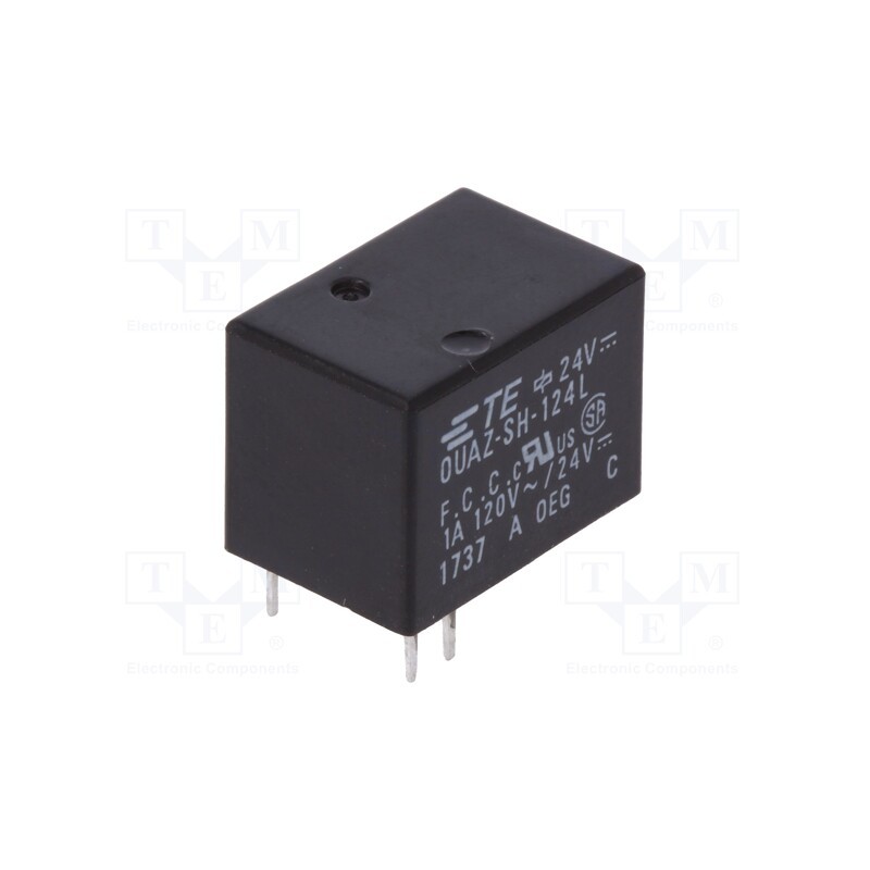 10 pcs : 4-1419145-8 - Relay: electromagnetic, SPDT, Ucoil: 24VDC, 1A, 1A/120VAC, 1A/24VDC