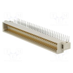 10 pcs : 9031646921 - Socket, DIN 41612, type C, male, PIN: 64, a+c, THT, angled 90°, 2A