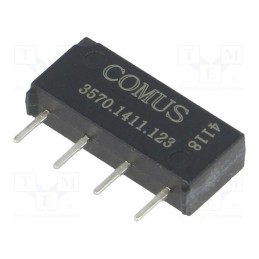 10 pcs : 3570.1411.123 - Relay: reed switch, SPST-NO, Ucoil: 12VDC, 500mA, max.200VDC, 10W